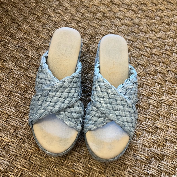 BEACH Platform Raffia Mules - Picture 4 of 4